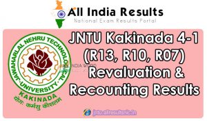 JNTUK 4-1 Recounting Results 2016