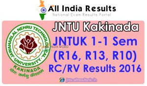 JNTUK 1-1 Sem (R16, R13, R10) Revaluation/Recounting Results