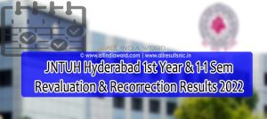 JNTUH Revaluation Recorrection Results 2022