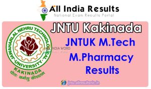 JNTUK M.Pharm 1st, 2nd, 3rd, 4th Sem Results 2024