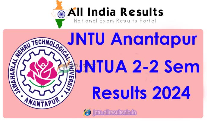 JNTU Anantapur 2nd Year 2nd Sem Results 2024